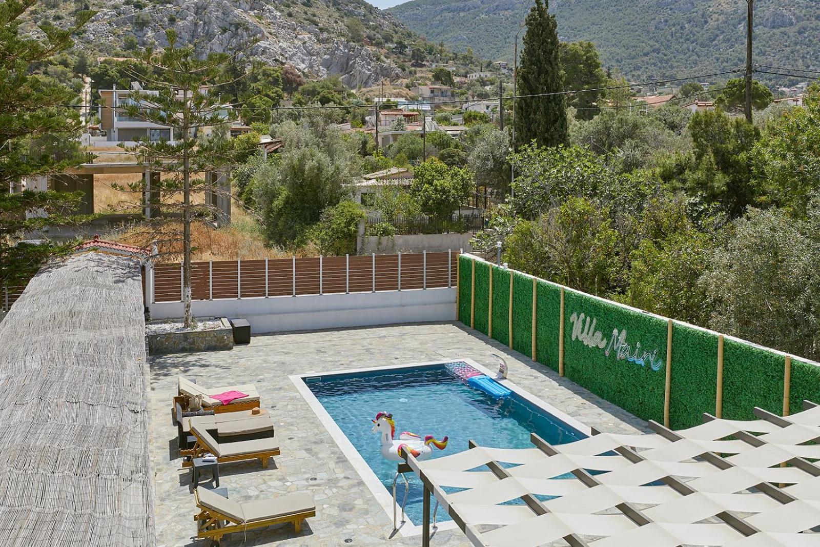 Villa Mairi - 2 Private Pools & Game Room Near Athens Salamis Exteriör bild